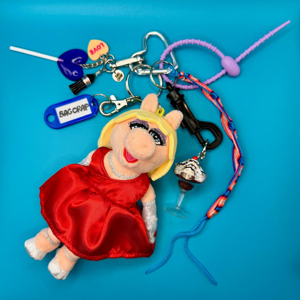 One-of-One Nostalgic Keychain Bag Charm Pack — Miss Piggy, Diet Coke, Ice Cream