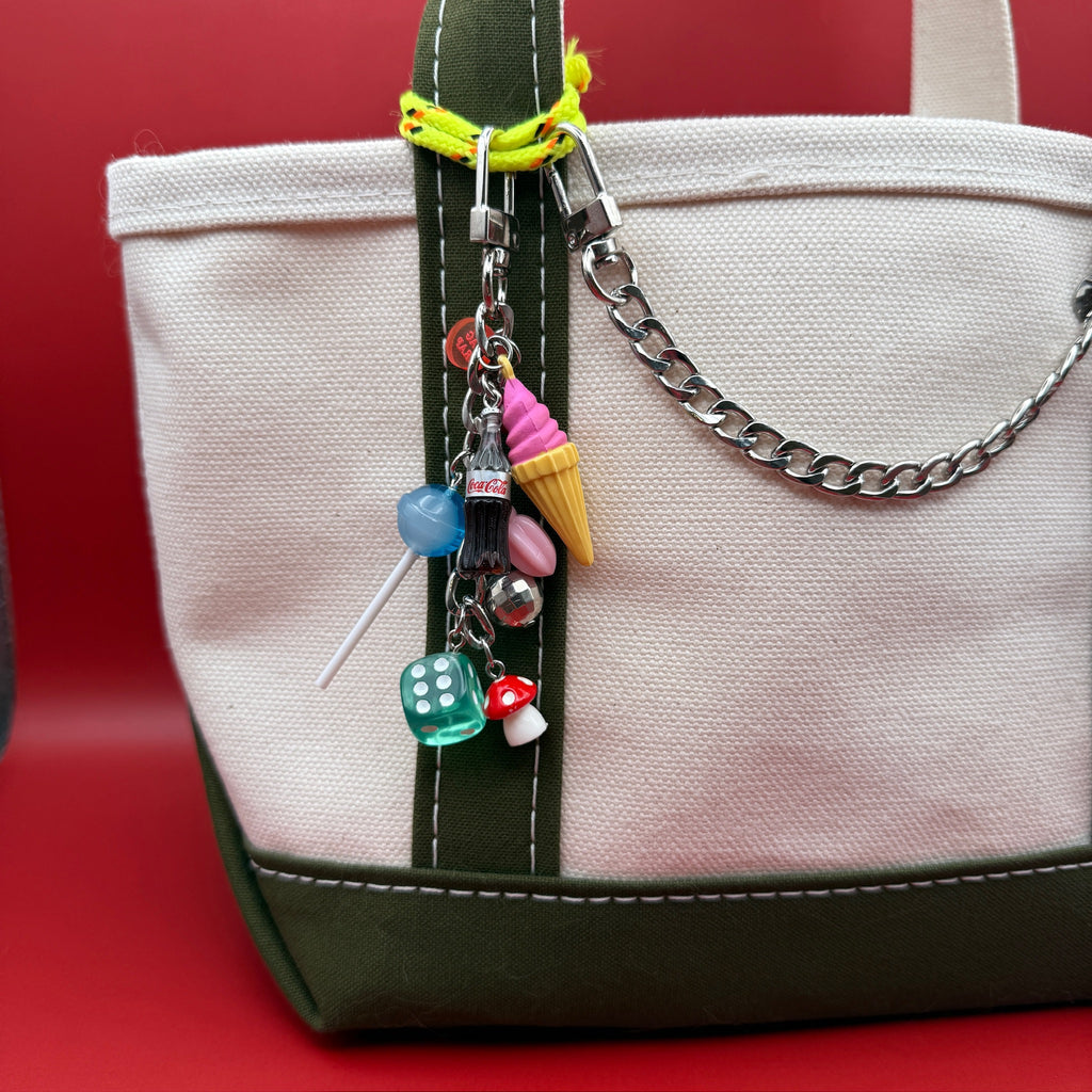 Vintage Diet Coke Trinket Bag Charm Chain