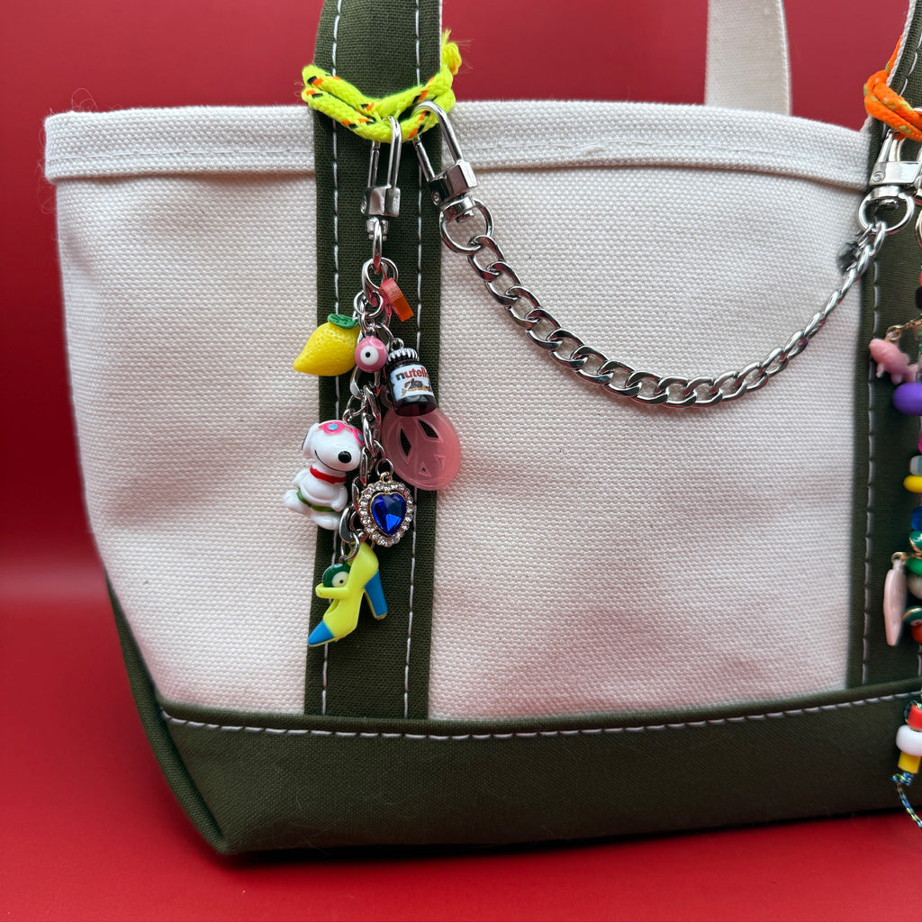 Vintage Snoopy Trinket Bag Charm Chain