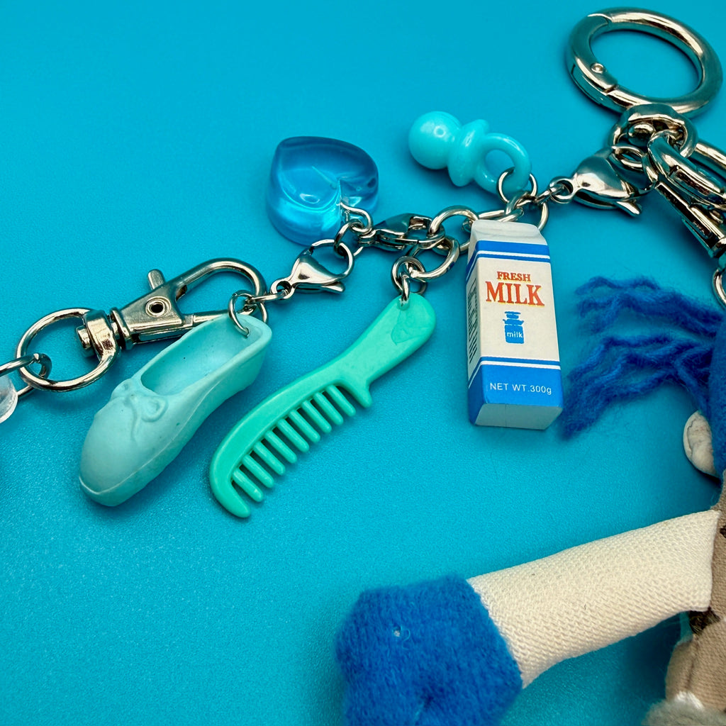 One-of-One Vintage Y2K Keychain Bag Charm Pack — Gonzo, Blue