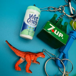 One-of-One 1980s     Pack — Newport Cigarettes, 7Up -  vintage keychain vintage charms for bag nostalgia vintage keychains y2k collectible - Bag Crap
