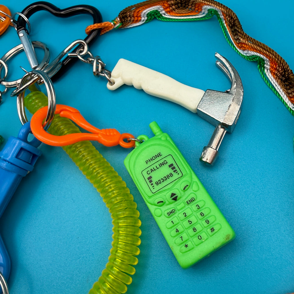 One-of-One 1980s Vintage Keychain Bag Charm Pack — Newport Cigarettes, 7Up