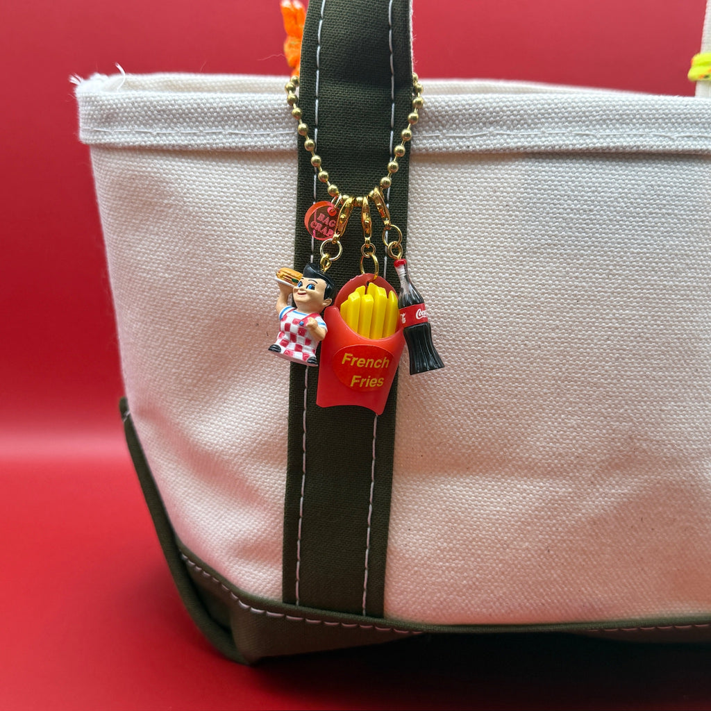 Vintage Big Boy & Coke Brass Charm Chain