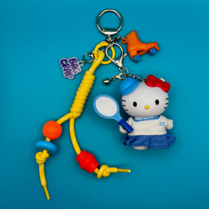 One-of-One      Pack — Tennis Hello Kitty, Rollerskate - hello kitty sanrio japan kawaii rare vintage keychain vintage charms for bag nostalgia vintage keychains y2k collectible - Bag Crap