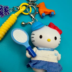 One-of-One      Pack — Tennis Hello Kitty, Rollerskate - hello kitty sanrio japan kawaii rare vintage keychain vintage charms for bag nostalgia vintage keychains y2k collectible - Bag Crap