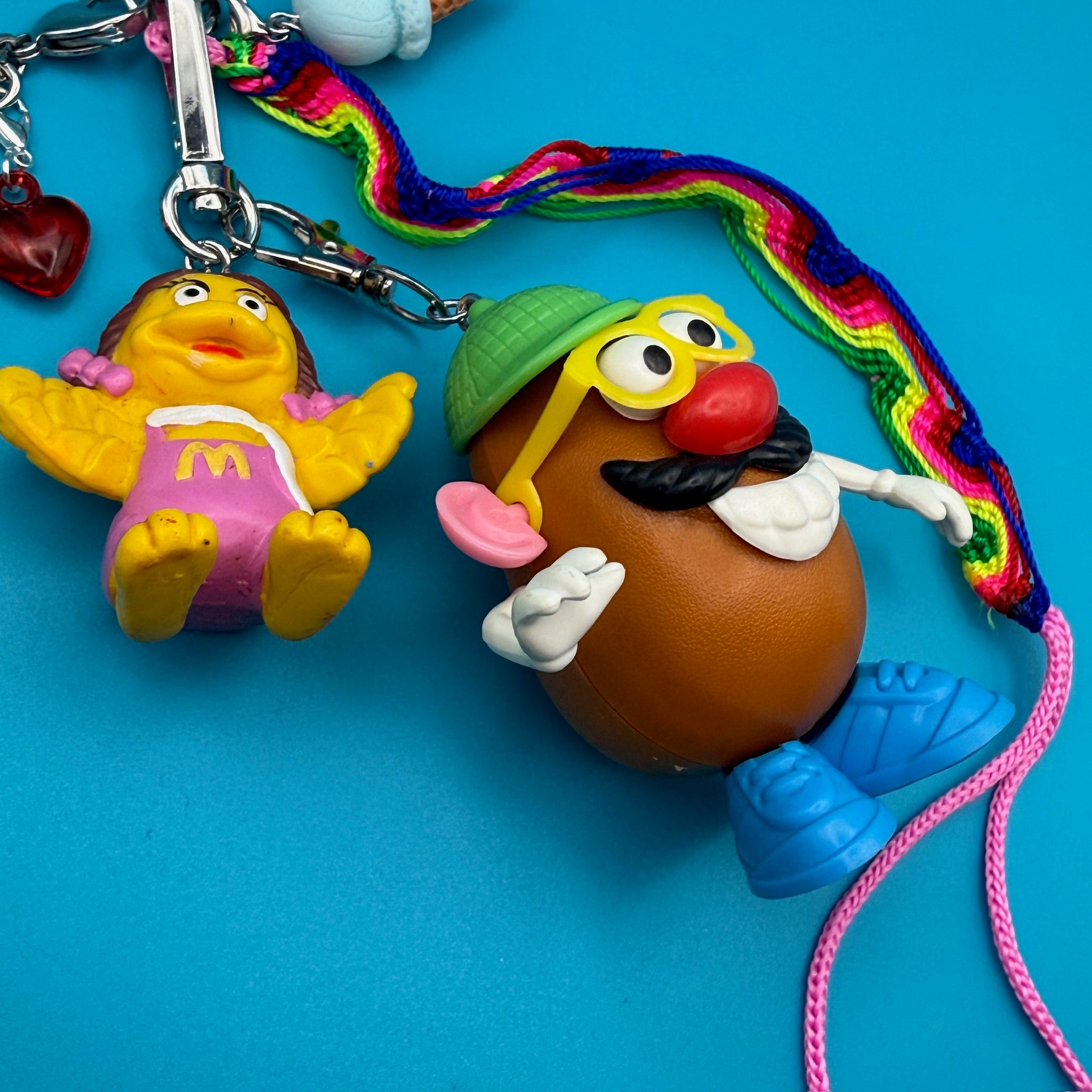 1:1  90s    Pack — Mr. Potato Head, McDonalds -  vintage keychain vintage charms for bag nostalgia vintage keychains y2k collectible - Bag Crap