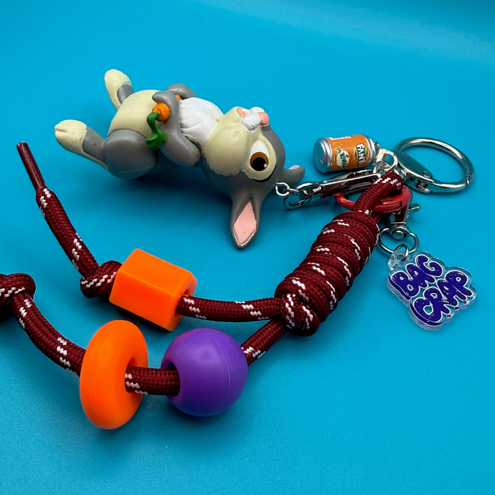 One-of-One 1980's     Pack — Thumper, Fanta - vintage bag charm packs nostalgia vintage y2k vintage keychain vintage charms for bag nostalgia vintage keychains y2k collectible - Bag Crap