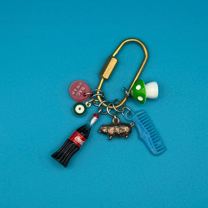 Trinket Screw Carabiner - vintage bag charm packs nostalgia vintage y2k vintage keychain vintage charms for bag nostalgia vintage keychains y2k collectible - Bag Crap