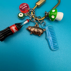 Trinket Screw Carabiner - vintage bag charm packs nostalgia vintage y2k vintage keychain vintage charms for bag nostalgia vintage keychains y2k collectible - Bag Crap