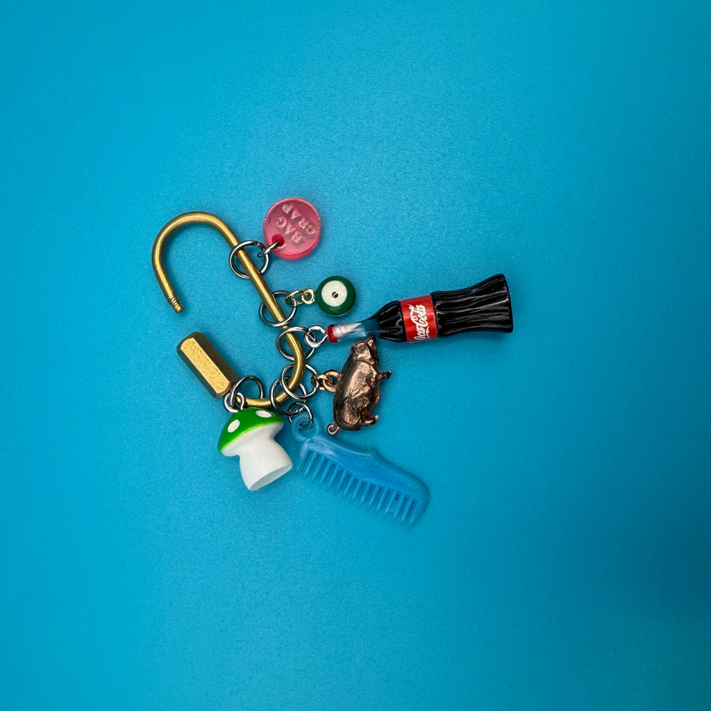 Vintage Trinket Screw Carabiner Bag Charm