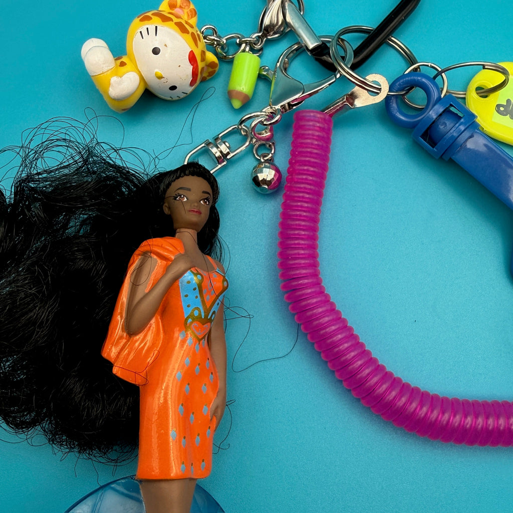1:1 Vintage 90s Keychain Bag Charm Pack — Jewel Barbie, Sonic, New York