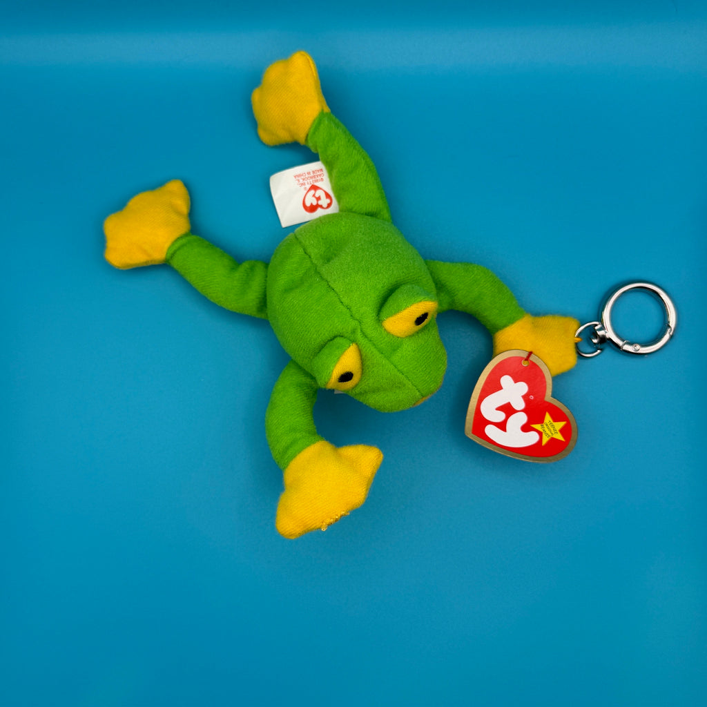 Vintage Teenie Beanie Baby 'Smoochy' Frog Bag Charm