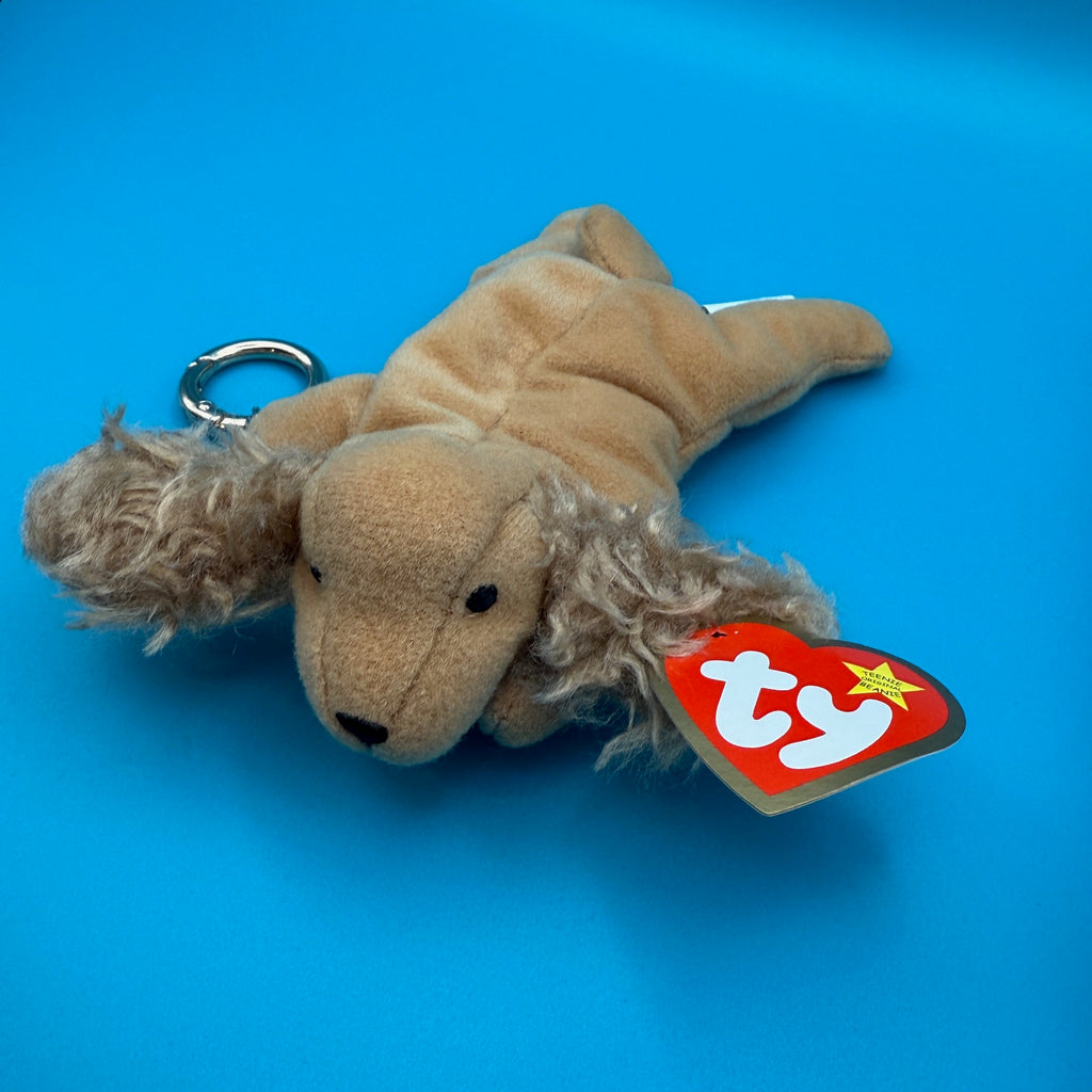 Vintage TY Teenie Beanie Baby Dog Plush Bag Charm