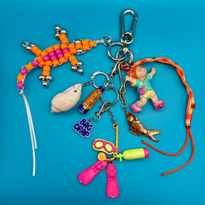One-of-One 80s     Pack — Cabe Patch Beach - vintage bag charm packs nostalgia vintage y2k vintage keychain vintage charms for bag nostalgia vintage keychains y2k collectible - Bag Crap