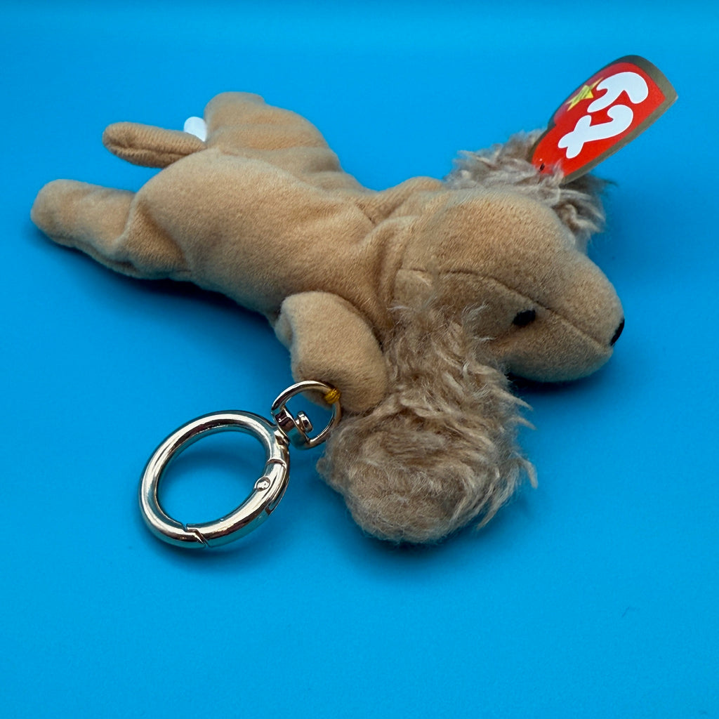 Vintage TY Teenie Beanie Baby Dog Plush Bag Charm