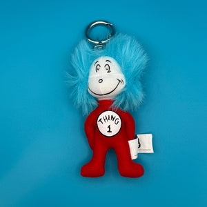 4.5' Dr. Suess 'Thing One' Plush -  vintage keychain vintage charms for bag nostalgia vintage keychains y2k collectible - Bag Crap