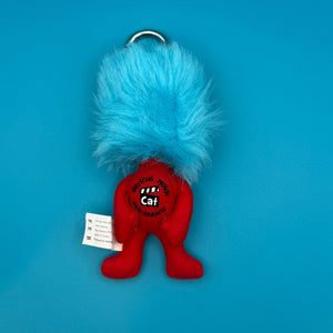 4.5' Dr. Suess 'Thing One' Plush -  vintage keychain vintage charms for bag nostalgia vintage keychains y2k collectible - Bag Crap