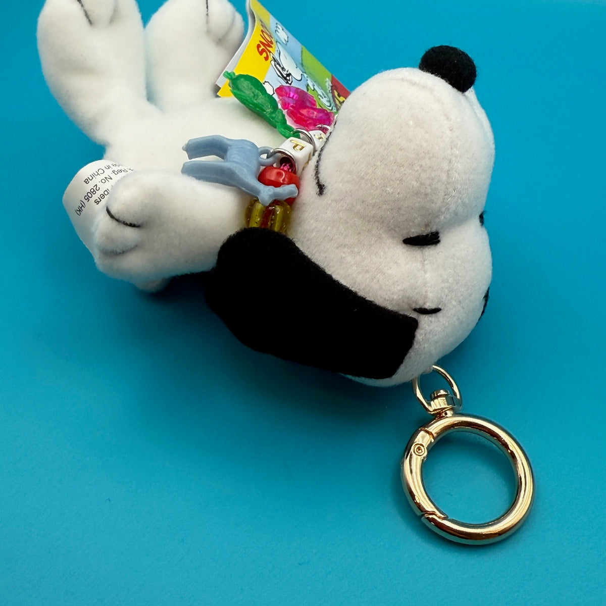 4' Snoopy Plush   with Trinket Necklace - snoopy rar peanuts vintage keychain vintage charms for bag nostalgia vintage keychains y2k collectible - Bag Crap