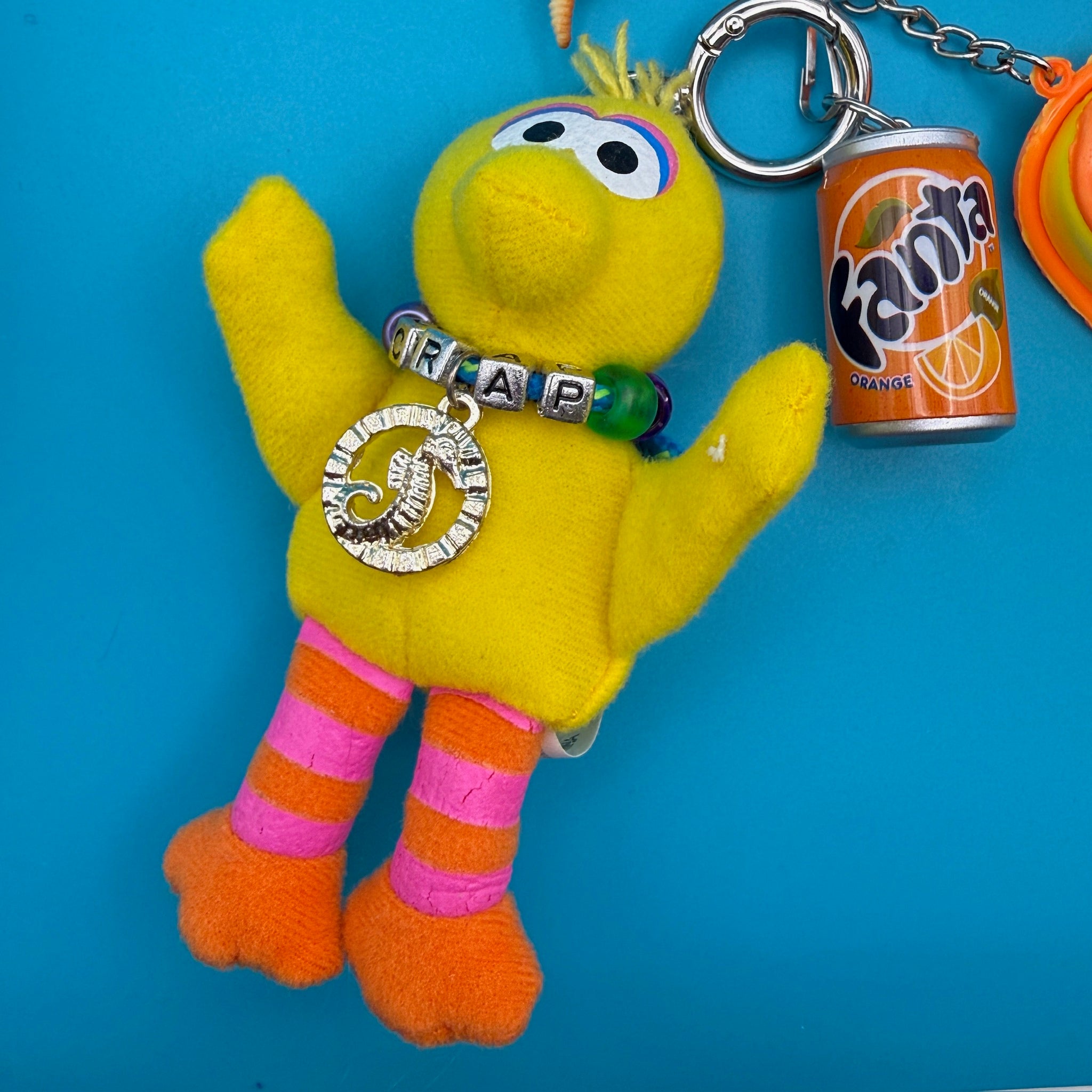 One-of-One 90s     Pack — Big Bird -  vintage keychain vintage charms for bag nostalgia vintage keychains y2k collectible - Bag Crap