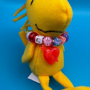 5' Woodstock Plush   with  Trinket Necklace -  vintage keychain vintage charms for bag nostalgia vintage keychains y2k collectible - Bag Crap