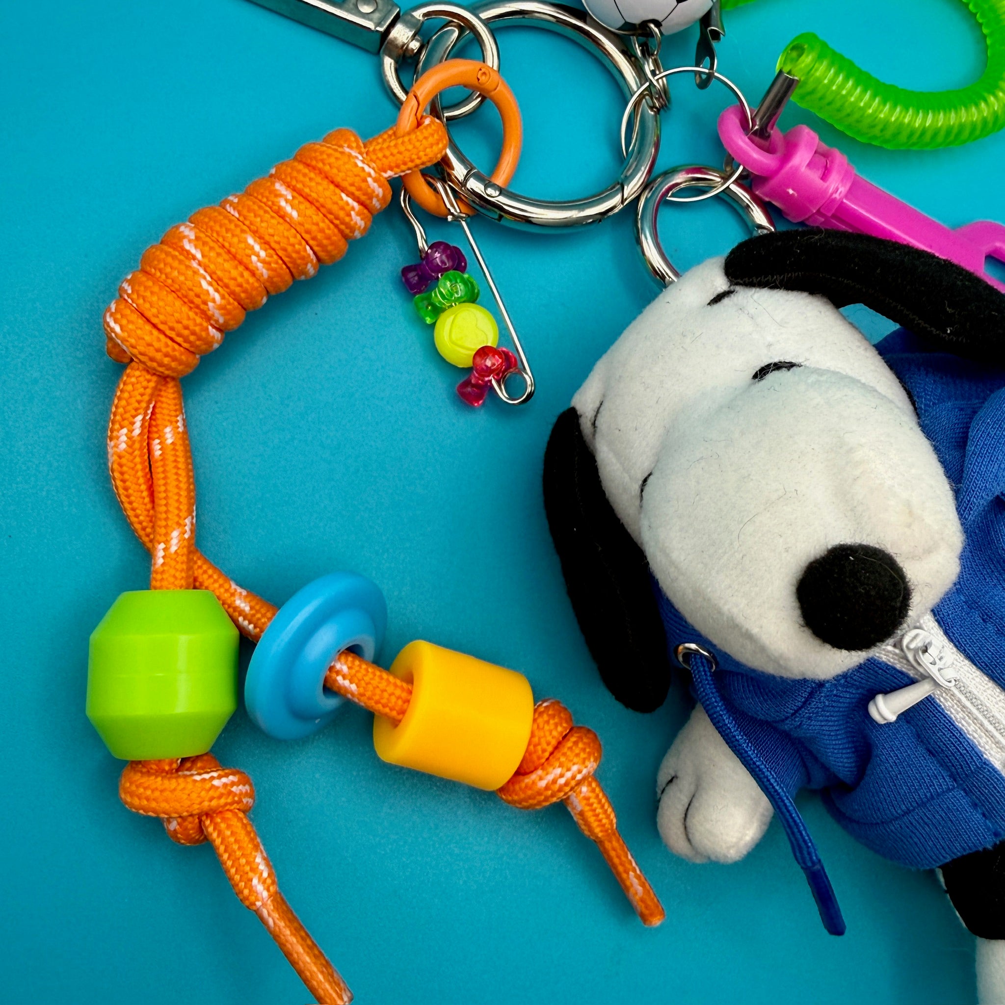One-of-One      Pack — Blue Sweatshirt Snoopy - snoopy rar peanuts vintage keychain vintage charms for bag nostalgia vintage keychains y2k collectible - Bag Crap