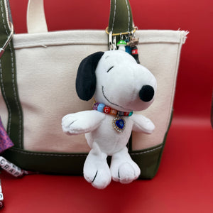 6' Snoopy Plush   with Crystal Necklace - snoopy rar peanuts vintage keychain vintage charms for bag nostalgia vintage keychains y2k collectible - Bag Crap