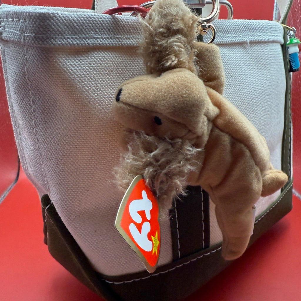 Vintage TY Teenie Beanie Baby Dog Plush Bag Charm