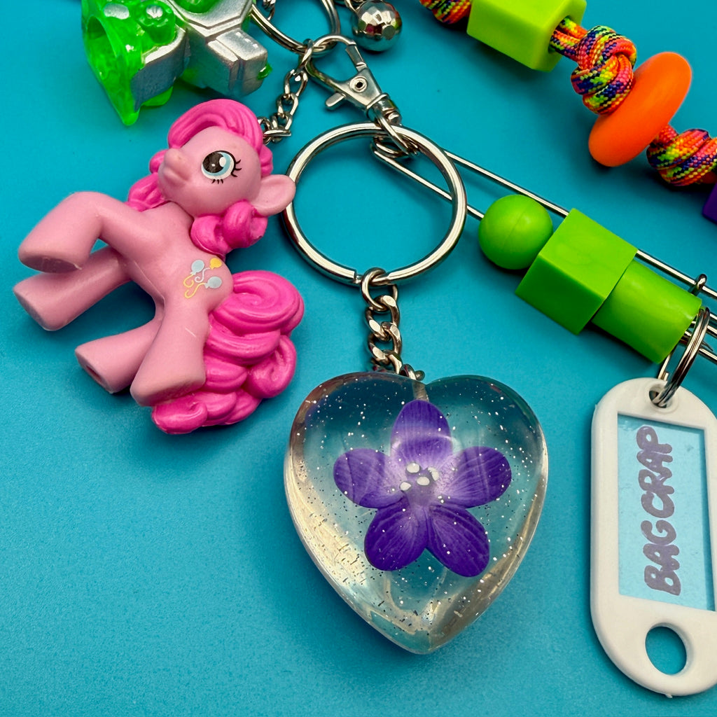 One-of-One Retro Keychain Bag Charm Pack — My Little Pony, Robo Dog