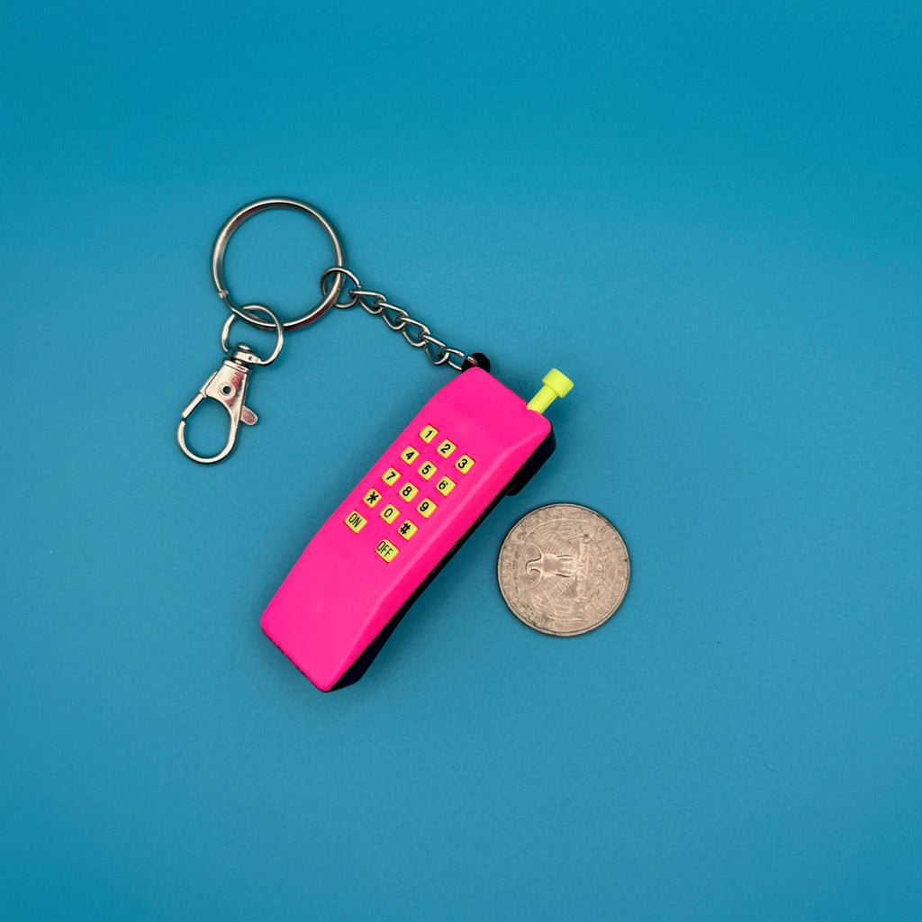 1980s-1990s Pink Vintage Keychains & Bag Charms