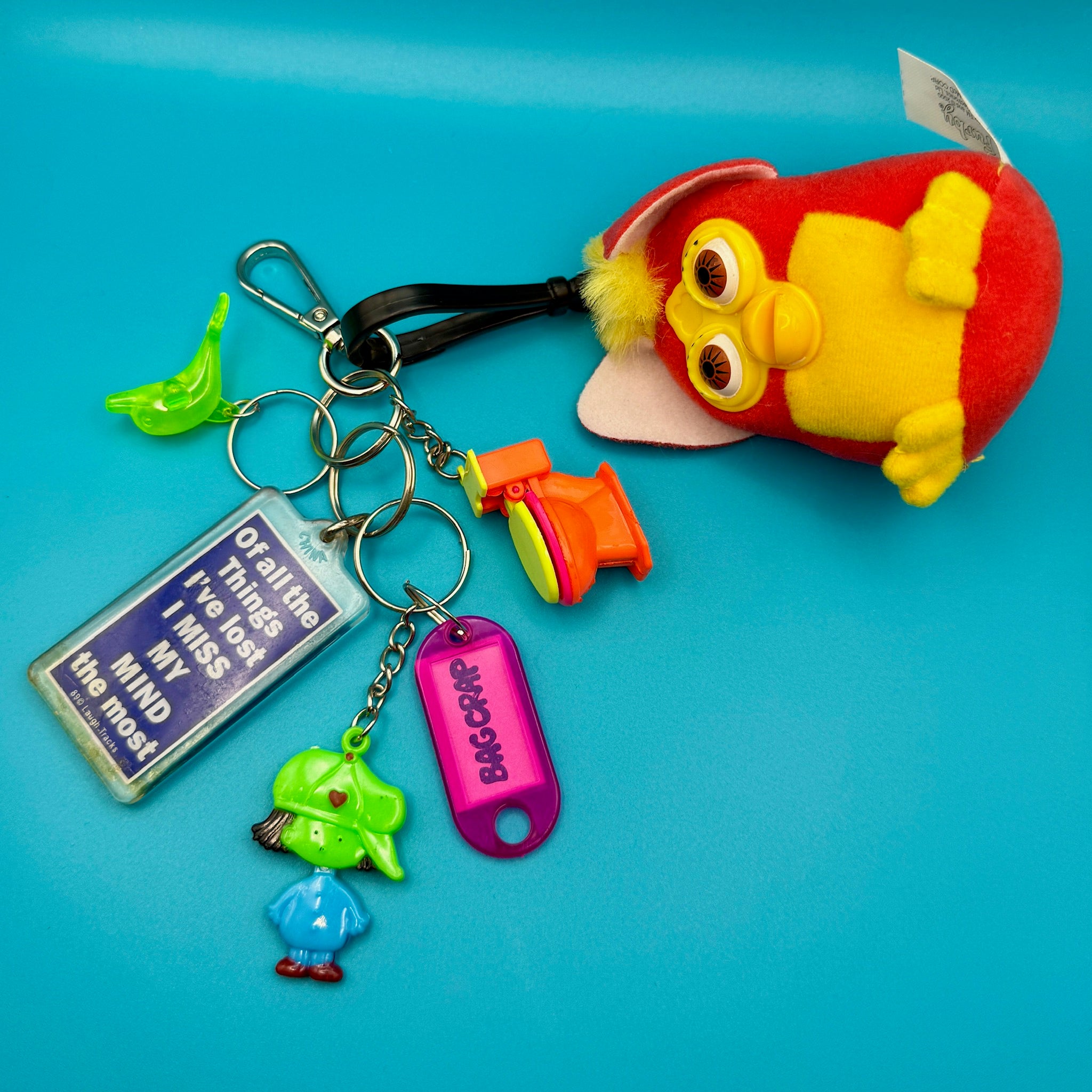One-of-One      Pack — Furby, Toilet -  vintage keychain vintage charms for bag nostalgia vintage keychains y2k collectible - Bag Crap