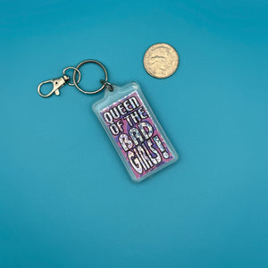1980s-1990s Purple  s &  s -  vintage keychain vintage charms for bag nostalgia vintage keychains y2k collectible - Bag Crap