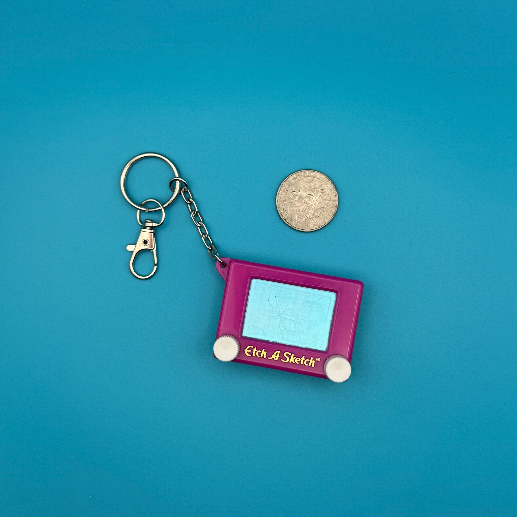 1980s-1990s Purple  s &  s -  vintage keychain vintage charms for bag nostalgia vintage keychains y2k collectible - Bag Crap