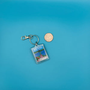 1980s-1990s Blue  s &  s -  vintage keychain vintage charms for bag nostalgia vintage keychains y2k collectible - Bag Crap