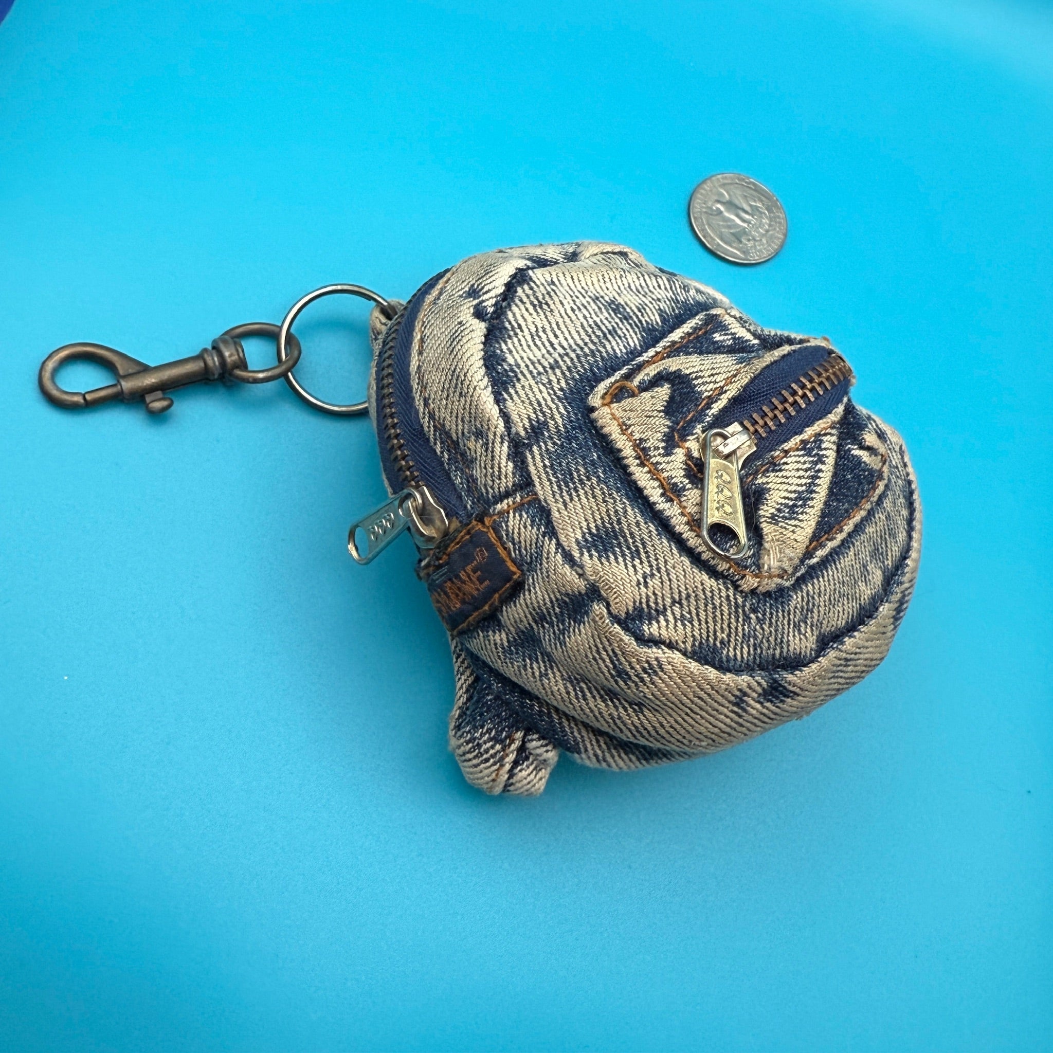1980s-1990s Blue  s &  s -  vintage keychain vintage charms for bag nostalgia vintage keychains y2k collectible - Bag Crap