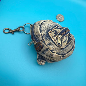 1980s-1990s Blue  s &  s -  vintage keychain vintage charms for bag nostalgia vintage keychains y2k collectible - Bag Crap