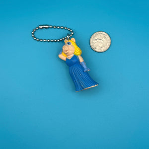 1980s-1990s Blue  s &  s -  vintage keychain vintage charms for bag nostalgia vintage keychains y2k collectible - Bag Crap