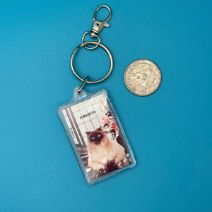 1980-1990s  White s &  s -  vintage keychain vintage charms for bag nostalgia vintage keychains y2k collectible - Bag Crap