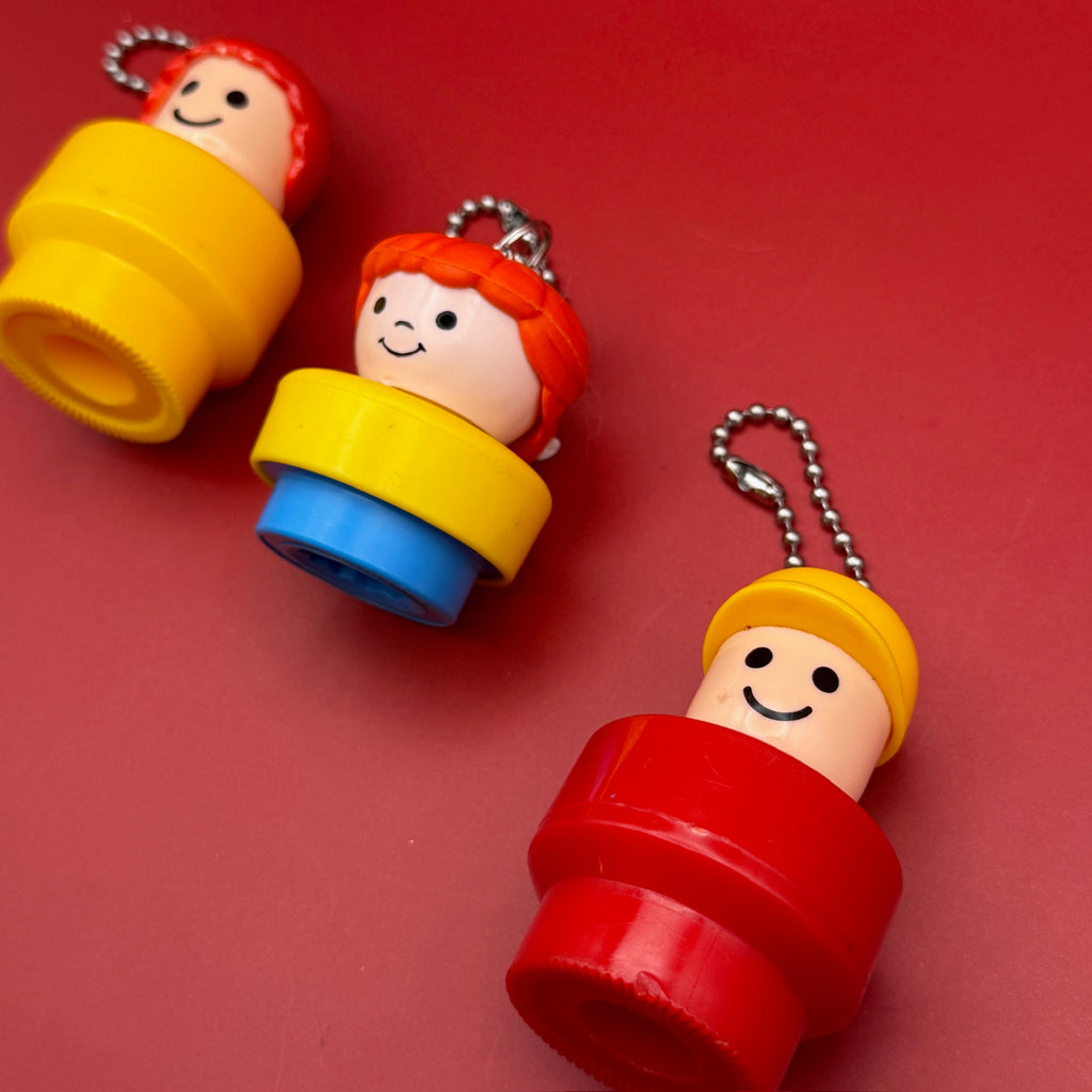 Vintage Fisher Price Little People Bag Charms