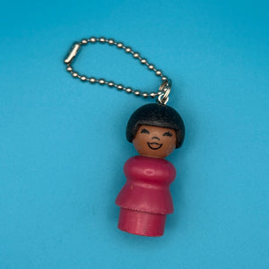 Fisher 1970s Price Little People  s -  vintage keychain vintage charms for bag nostalgia vintage keychains y2k collectible - Bag Crap