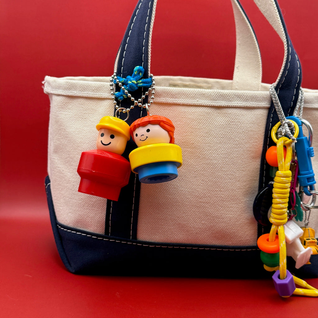 Vintage Fisher Price Little People Bag Charms