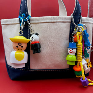 Fisher Price Little People  s -  vintage keychain vintage charms for bag nostalgia vintage keychains y2k collectible - Bag Crap