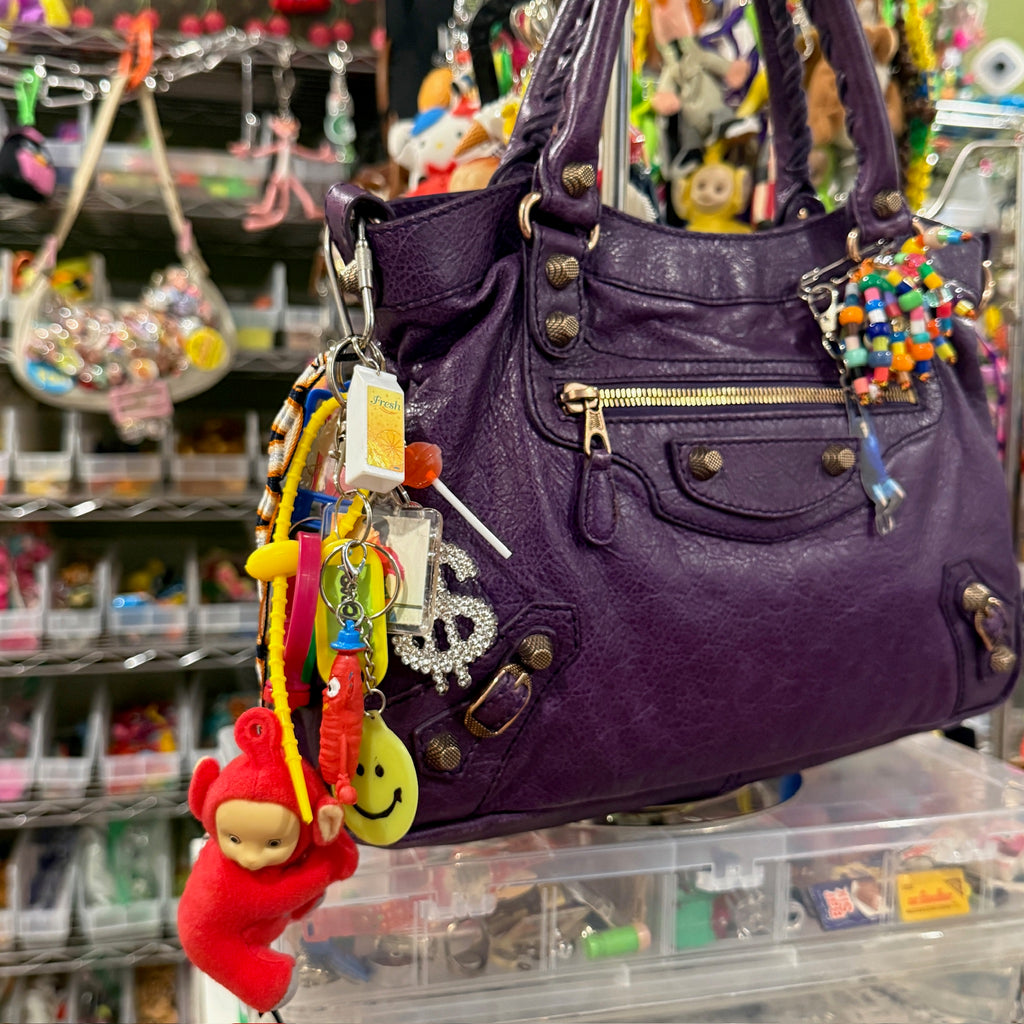 1:1 Y2K Vintage Keychain Bag Charm Pack — Red Teletubbie, Smiley Face
