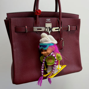 PRE-ORDER RARE 5'  Troll Doll  : 'Born to Ski' with Pink Hair - troll charms troll keychains vintage keychain vintage charms for bag nostalgia vintage keychains y2k collectible - Bag Crap