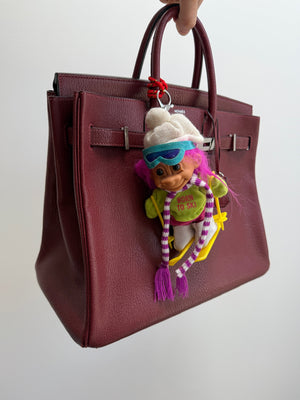 PRE-ORDER RARE 5'  Troll Doll  : 'Born to Ski' with Pink Hair - troll charms troll keychains vintage keychain vintage charms for bag nostalgia vintage keychains y2k collectible - Bag Crap