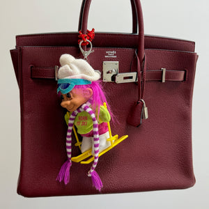PRE-ORDER RARE 5'  Troll Doll  : 'Born to Ski' with Pink Hair - troll charms troll keychains vintage keychain vintage charms for bag nostalgia vintage keychains y2k collectible - Bag Crap