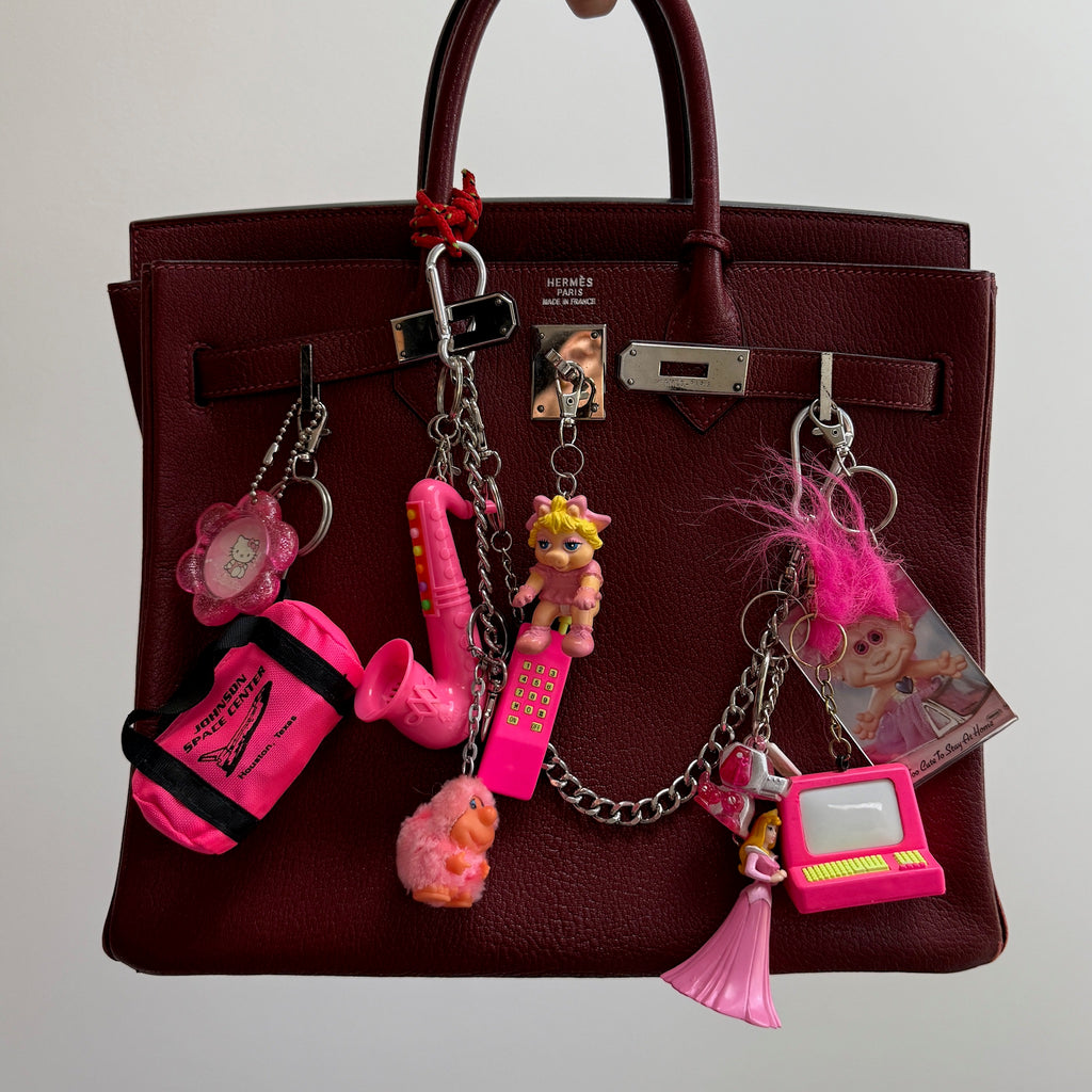 1980s-1990s Pink Vintage Keychains & Bag Charms