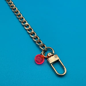 8' Silver Metal Flat Curb-Chain - vintage bag charm chains silver nostalgia vintage y2k vintage keychain vintage charms for bag nostalgia vintage keychains y2k collectible - Bag Crap