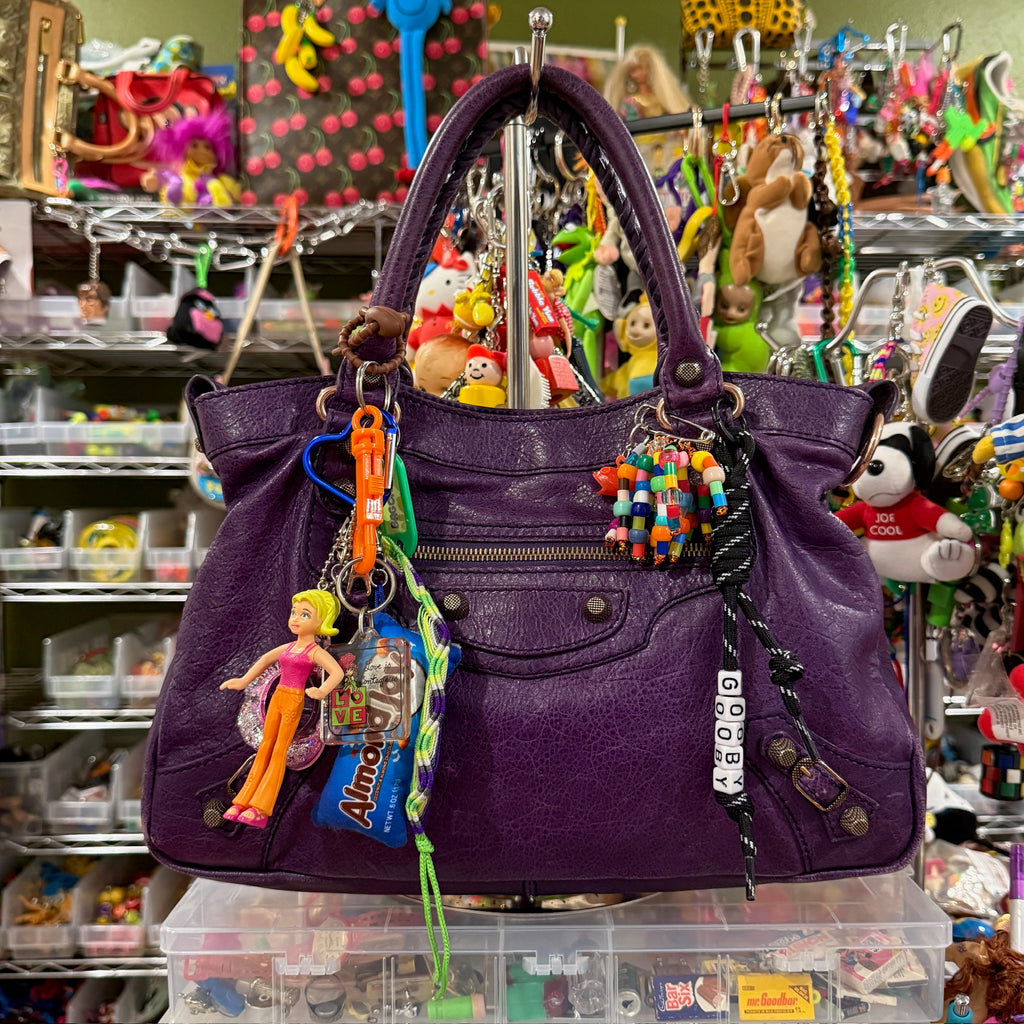One-of-One Y2K Vintage Keychain Bag Charm Pack — Almond Joy, Polly Pocket, Glitter Flower