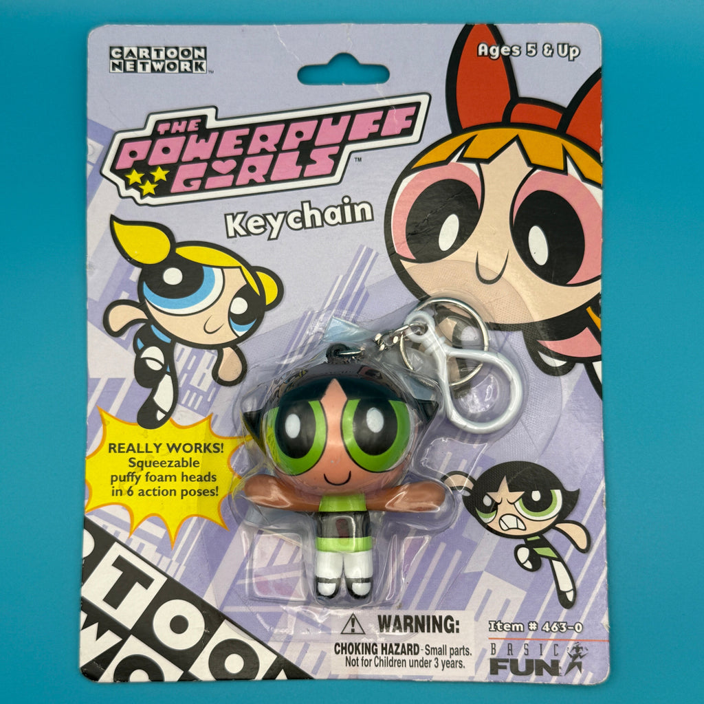 Vintage Powerpuff Girls Buttercup Vintage Keychain - NIB