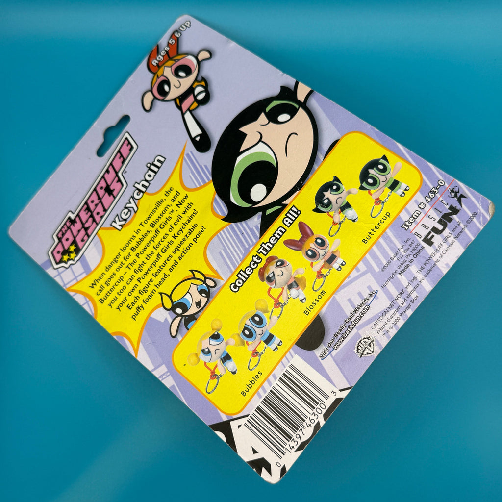 Vintage Powerpuff Girls Buttercup Vintage Keychain - NIB